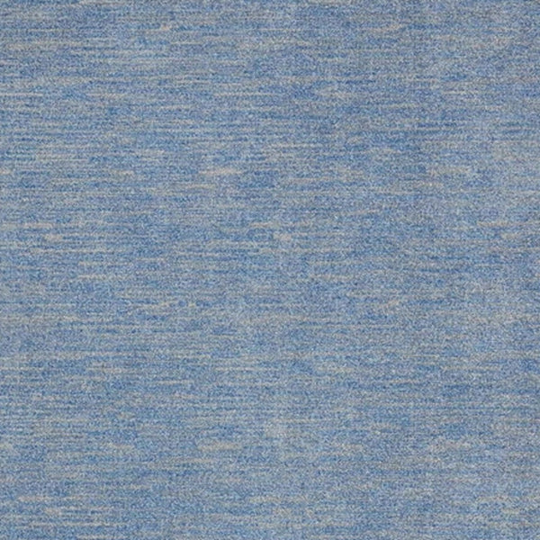 Homeroots 9' X 12' Blue And Grey Striped Non Skid Indoor Outdoor Area Rug  Polypropylene 479801