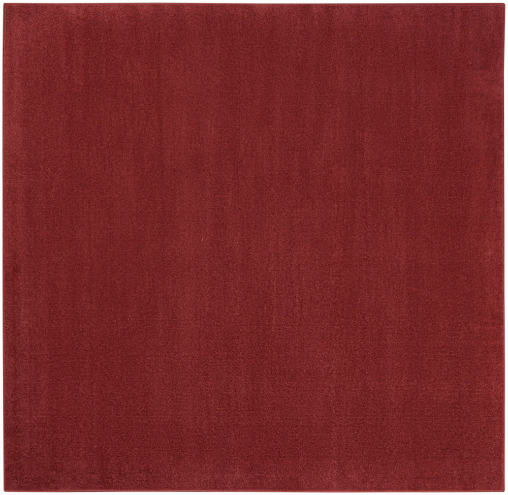 Homeroots 5' X 5' Brick Red Square Non Skid Indoor Outdoor Area Rug  Polypropylene 479805