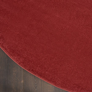 Homeroots 6' X 6' Brick Red Round Non Skid Indoor Outdoor Area Rug  Polypropylene 479806