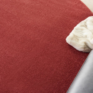 Homeroots 6' X 6' Brick Red Round Non Skid Indoor Outdoor Area Rug  Polypropylene 479806