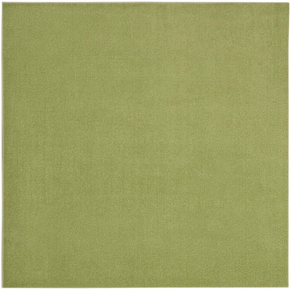 Homeroots 5' X 5' Green Square Non Skid Indoor Outdoor Area Rug  Polypropylene 479810