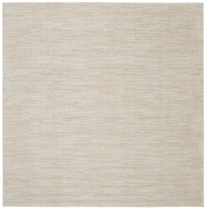 Homeroots 5' X 5' Ivory And Beige Square Non Skid Indoor Outdoor Area Rug  Polypropylene 479815