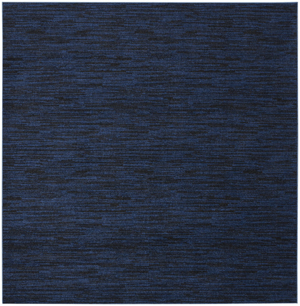 Homeroots 5' Midnight Blue Square Indoor Outdoor Area Rug  Polypropylene 479819