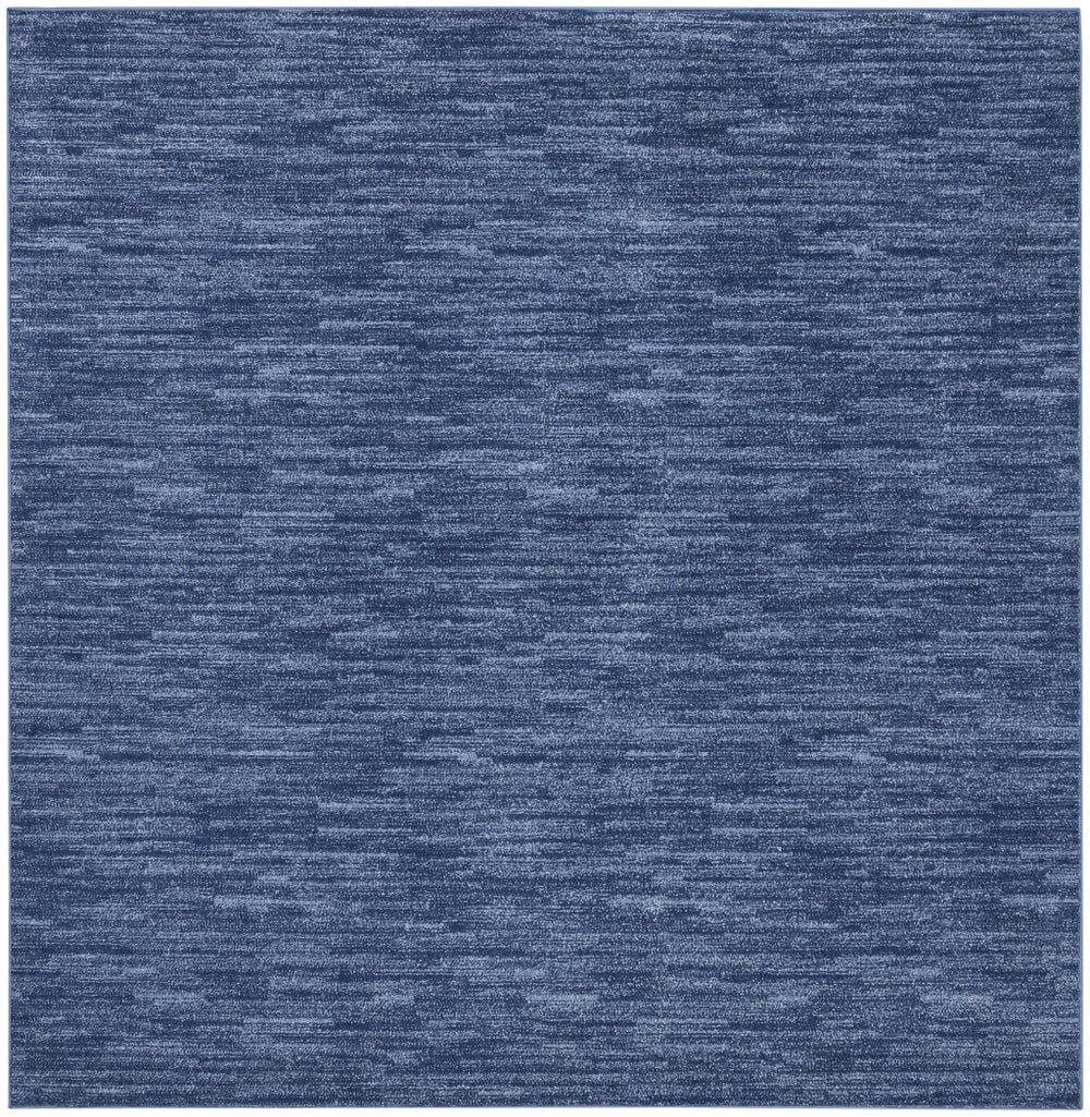 Homeroots 5' X 5' Navy Blue Square Non Skid Indoor Outdoor Area Rug  Polypropylene 479823