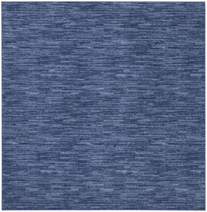 Homeroots 5' X 5' Navy Blue Square Non Skid Indoor Outdoor Area Rug  Polypropylene 479823