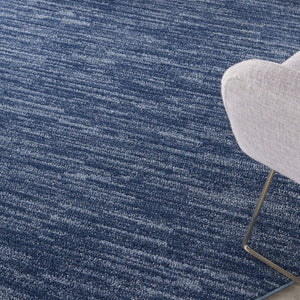 Homeroots 6' X 6' Navy Blue Round Non Skid Indoor Outdoor Area Rug  Polypropylene 479824