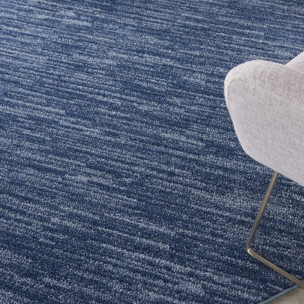 Homeroots 6' X 6' Navy Blue Round Non Skid Indoor Outdoor Area Rug  Polypropylene 479824