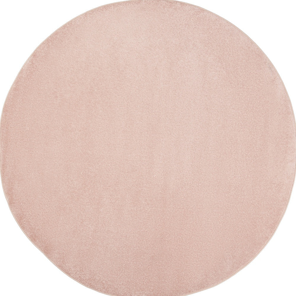 Homeroots 6' X 6' Pink Round Non Skid Indoor Outdoor Area Rug  Polypropylene 479836
