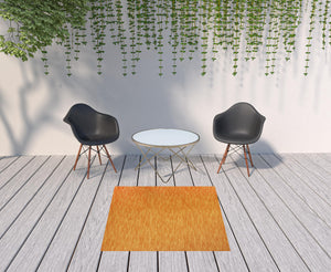 Homeroots 5' X 5' Sunburst Square Non Skid Indoor Outdoor Area Rug  Polypropylene 479858