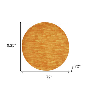 Homeroots 6' X 6' Sunburst Round Non Skid Indoor Outdoor Area Rug  Polypropylene 479860