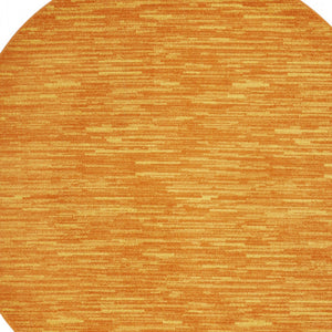 Homeroots 6' X 6' Sunburst Round Non Skid Indoor Outdoor Area Rug  Polypropylene 479860