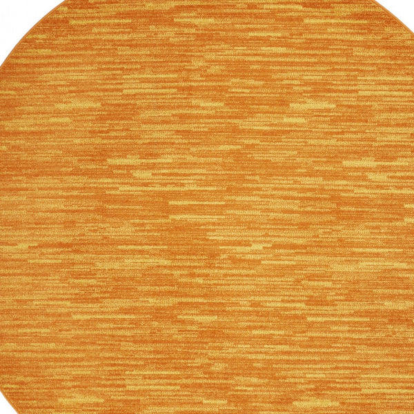 Homeroots 6' X 6' Sunburst Round Non Skid Indoor Outdoor Area Rug  Polypropylene 479860