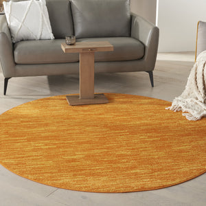 Homeroots 6' X 6' Sunburst Round Non Skid Indoor Outdoor Area Rug  Polypropylene 479860
