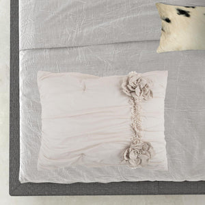 Homeroots Natural Queen 100% Cotton 300 Thread Count Machine Washable Down Alternative Comforter  100% Cotton 479878