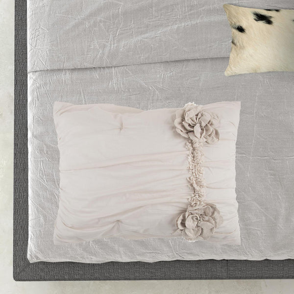 Homeroots Natural Queen 100% Cotton 300 Thread Count Machine Washable Down Alternative Comforter  100% Cotton 479878