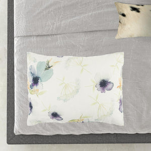 Homeroots White-multi Queen 100% Cotton 300 Thread Count Machine Washable Down Alternative Comforter  100% Cotton 479889