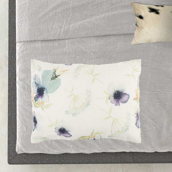 Homeroots White-multi Queen 100% Cotton 300 Thread Count Machine Washable Down Alternative Comforter  100% Cotton 479889