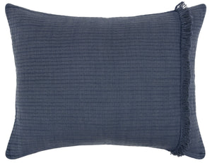 HomeRoots Indigo Checkered King Quilt - Luxurious All-Season Comfort, Elegant Design, Perfect for Any Bedroom Style 479899