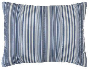 HomeRoots Blue Timeless King Quilt – Premium Cotton, 300 TC, Classic Stripes, All-Season Comfort & Easy Care! 479905