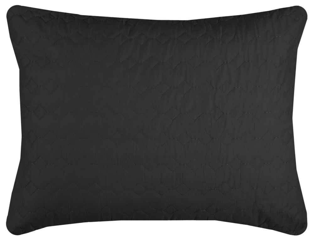 Homeroots Black Twin 100% Cotton 300 Thread Count Machine Washable Down Alternative Comforter  100% Cotton 479951