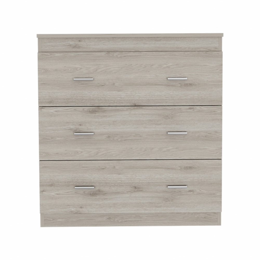 Homeroots 32" Light Gray Three Drawer Dresser  Manufactured Wood 479992