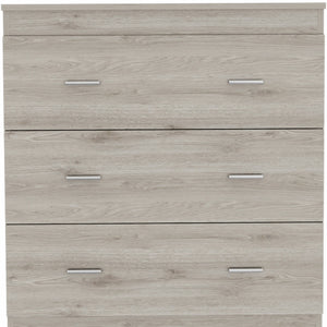 Homeroots 32" Light Gray Three Drawer Dresser  Manufactured Wood 479992