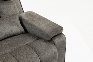 English Elm Oversized Power Lift Recliner Chair with Massage Heating and Usb Charging for Living Room Dark Grey W547S00073