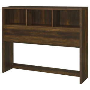 English Elm Geary Queen Bookcase Headboard Bedroom Set with Usb Charging Nightstands Dark Brown B062S01697