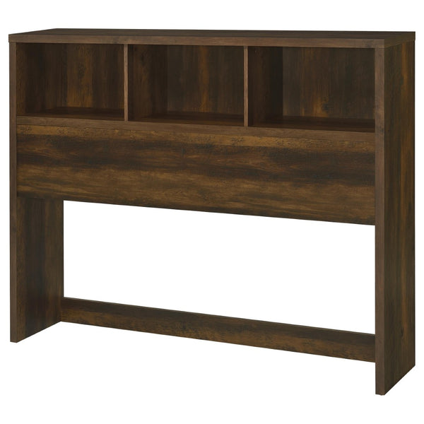 English Elm Geary Queen Bookcase Headboard Bedroom Set with Usb Charging Nightstands Dark Brown B062S01697