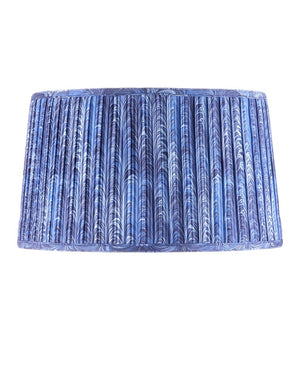 Currey & Company Pembrook Elegant Blue And Purple Pleated Lamp Shade By Lacefield Designs – Perfect For Any Decor Blue Cotton 0900-6006-currey-company