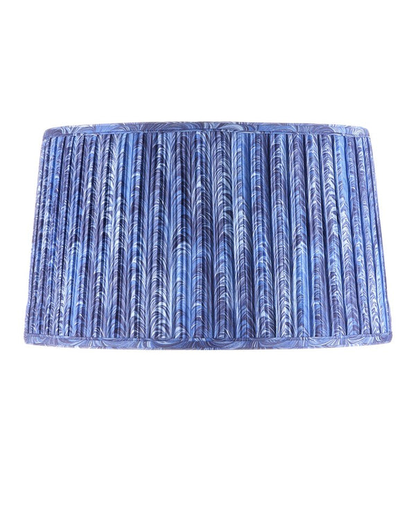 Currey & Company Pembrook Elegant Blue And Purple Pleated Lamp Shade By Lacefield Designs – Perfect For Any Decor Blue Cotton 0900-6006-currey-company