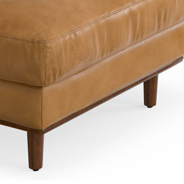 English Elm Morrison Left Sectional Sofa - Mid-Century Modern Design In Sienna Kind Leather For Ultimate Comfort B136P199281