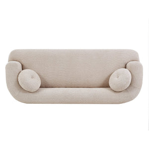 English Elm Compressed Three Seat Sofa with Rubberwood Base Polyester Upholstered Living Room Couch N771P392415V_N771P392416V