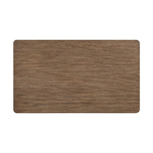 English Elm 1pc Square Wood End Table with Walnut Veneer and X-Base, Contemporary Side Table for Living Room Amenities Light Brown 58.5 L x 32 W x 9 H B011P387124