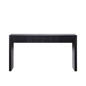 English Elm Modern Black Console Table With 4 Discreet Drawers - Sleek Entryway Storage For Any Space W2729P298159