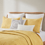 INK+IVY Kandula Global Inspired 3 Piece Reversible Cotton Quilt Set II13-615 Yellow