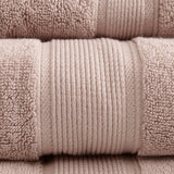 Madison Park Signature 800GSM Transitional 100% Cotton 8 Piece Antimicrobial Towel Set MPS73-321 Blush