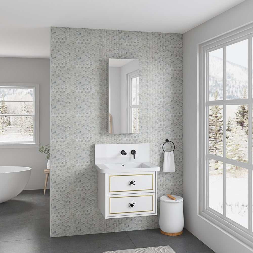 English Elm 15'' Frameless Led Bathroom Medicine Cabinet with Defog Soft Close and Usb Charging W1272120863