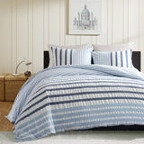 INK+IVY Sutton  Duvet Cover Set II12-049 Blue