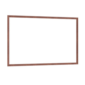 English Elm 60"X40" Oversized Modern Rectangle Mirror With Walnut Frame - Versatile Wall-Mounted Style For Any Room W708P297661