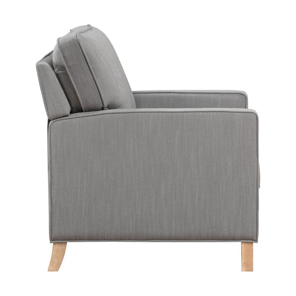 English Elm Classic Striped 3 Piece Living Room Set with Sofa Loveseat and Push Back Recliner B011S01554
