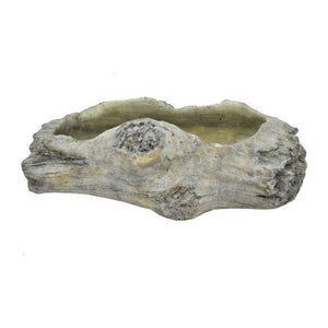 English Elm Paul Terracotta Trough Planter Weathered Gray Driftwood Finish Coastal Patio Decor B056P412617