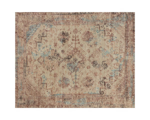 Sunpan Zagora Loom-Knotted Rug - Luxuriously Soft Viscose, Artisan Crafted with Unique Patterns for Your Home Rust