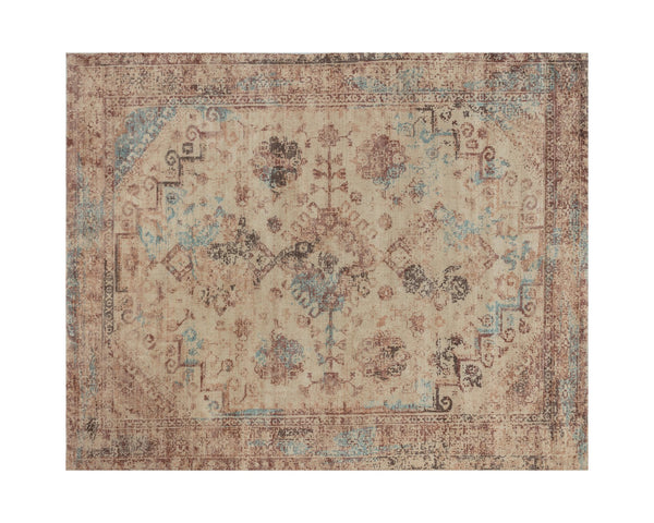 Sunpan Zagora Loom-Knotted Rug - Luxuriously Soft Viscose, Artisan Crafted with Unique Patterns for Your Home Rust