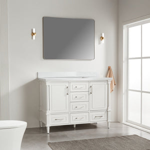 English Elm Fully Assembled 48'' Freestanding Single Bathroom Vanity With Two Handle Sets For Easy Customization W1826P308991