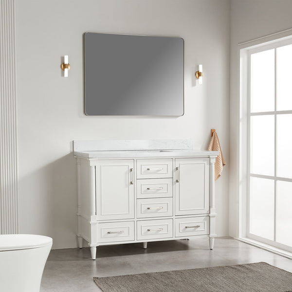 English Elm Fully Assembled 48'' Freestanding Single Bathroom Vanity With Two Handle Sets For Easy Customization W1826P308991