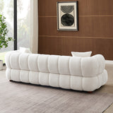 English Elm Ashcroft Furniture - Jasmin 89.7'' Cream Boucle Sofa