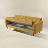 English Elm Ashcroft Furniture - Benara Yellow Velvet Sleeper Sofa