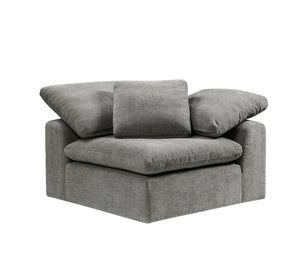English Elm Naveen Gray Linen Modular Sectional Sofa with Ottoman — Customizable 7-Piece, Plush Foam Seats, Wooden Frame Comfort B2726S00084
