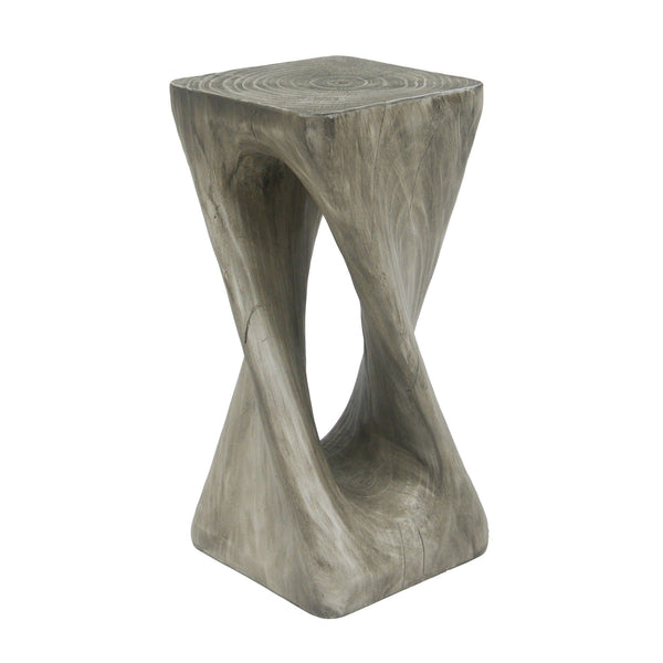 English Elm Christopher Knight Home® - Outdoor Twist Shape Accent Table | Modern Lightweight Concrete Design For Patio & Garden Use N770P291498G